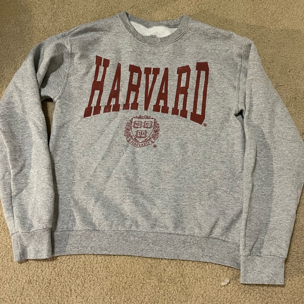 Grey Harvard crewneck oversized